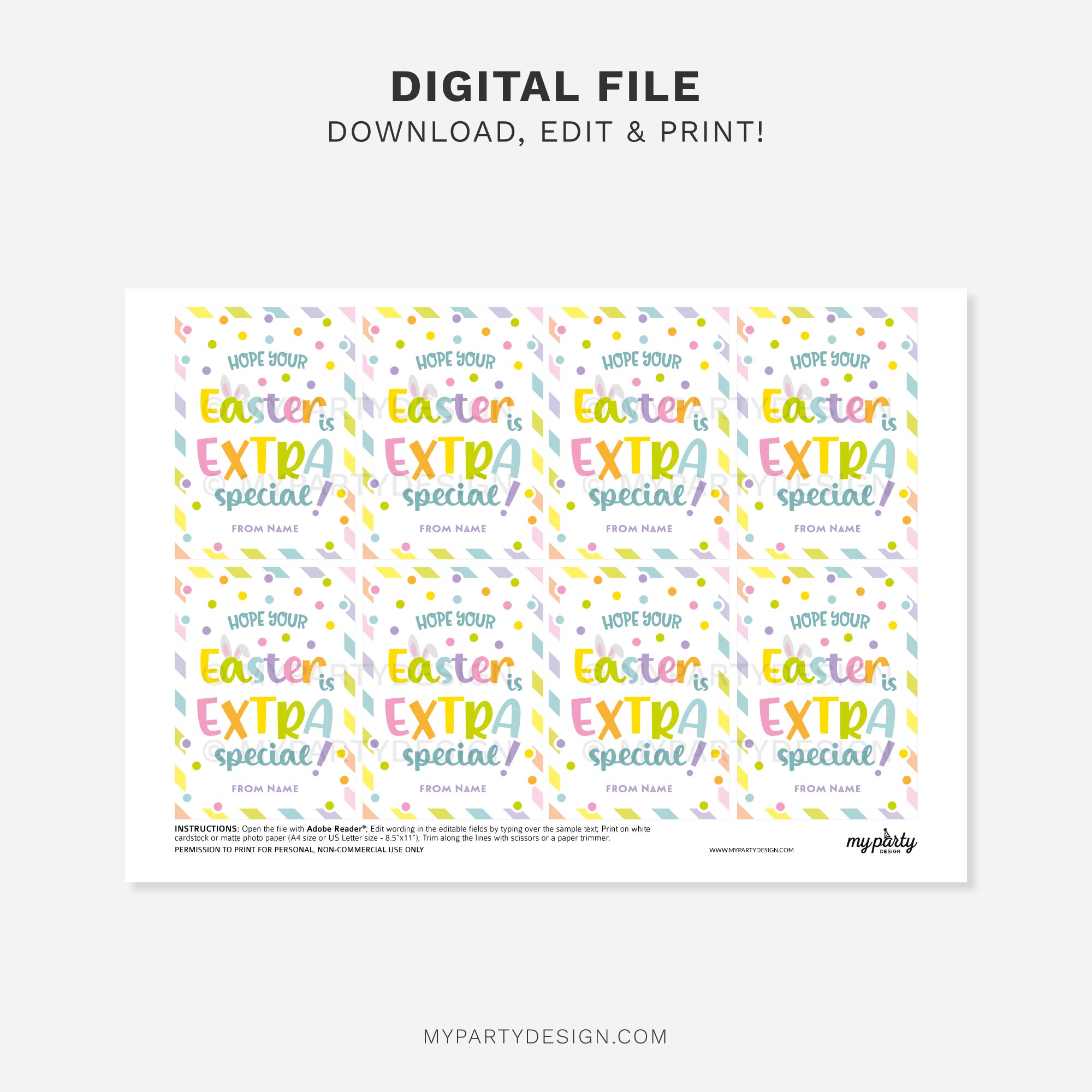 EASTER-GIFT-TAGS-EXTRA-SPECIAL-00C printable extra special easter gift tag for easter chewing gum class gifts