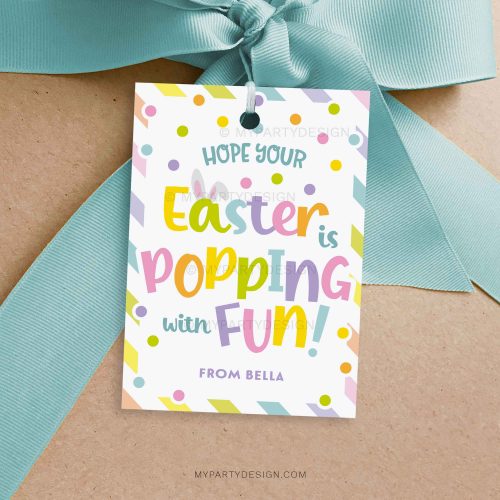 popping with fun easter gift tag for pop it toy or popcorn easter class gifts