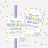 Easter Egg-Straw Special Straw Tag for easter class gifts