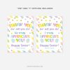 easter appreciation gift tags that read "thank you for all you do, I truly appreciate you"