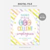 printable EGGcellent Employees Easter Sign