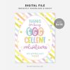 printable EGGcellent Volunteers Easter Sign