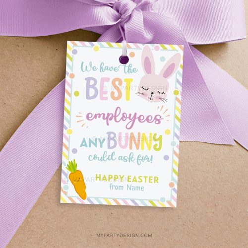 Employee Appreciation Easter Tags Printable