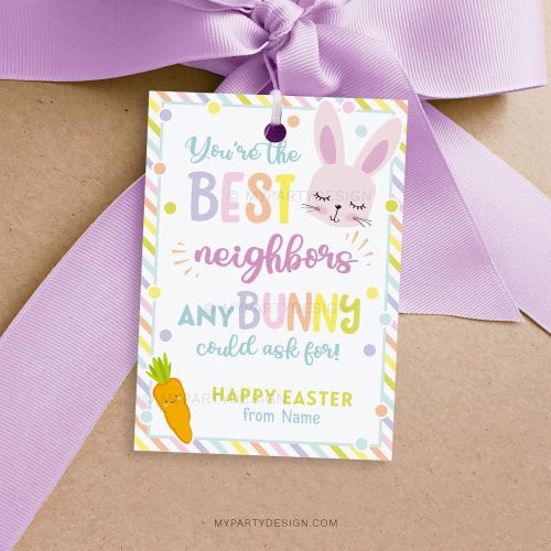 Neighbor Appreciation Easter Tags Printable