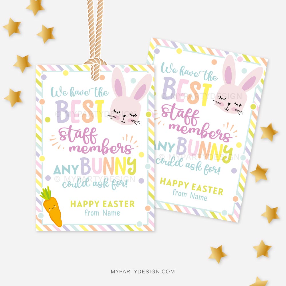 EASTER-TAGS-BEST-STAFF-MEMBERS-00A best staff members any bunny could ask for, staff appreciation Easter tags