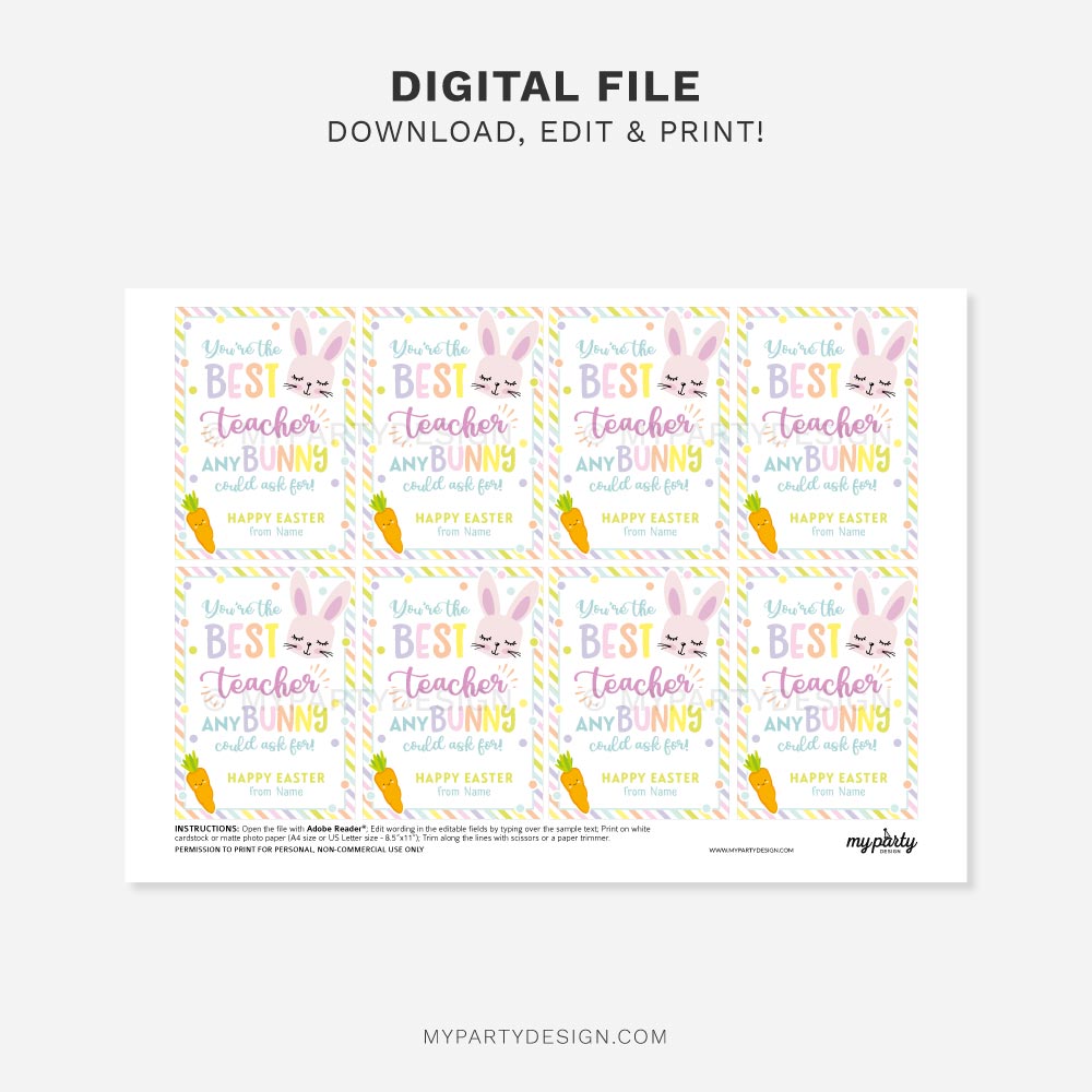 EASTER-TAGS-BEST-TEACHER-00B printable teacher appreciation Easter tags