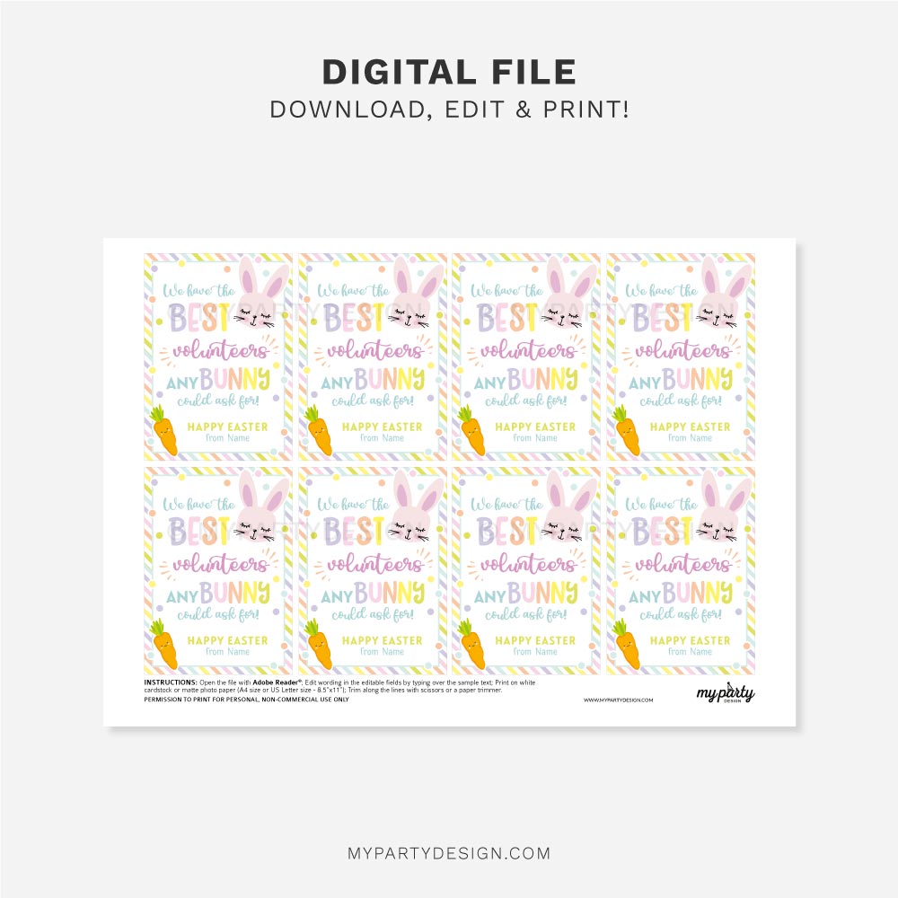 EASTER-TAGS-BEST-VOLUNTEERS-00C printable volunteer appreciation Easter tags for volunteer gifts