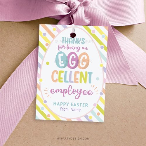 EGGcellent Employee Easter Tags Printable