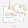 EASTER-TAGS-HOPPIN-EASTER-00B Have a Hoppin' Easter tags with bunny ears illustration for Easter gifts