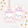 EASTER-TAGS-HOPPY-EASTER-00A Hoppy Easter Bunny Tags in soft pink and purple colors
