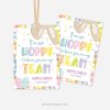 hoppy you're on my team easter tags for team mates