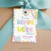Hoppy to Work with You Easter Gift Tag for coworkers or staff gifts
