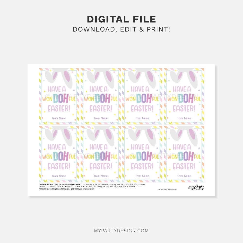 EASTER-TAGS-PLAY-DOUGH-WON-DOH-FUL-00B printable WonDOHful Easter Tags for play dough gifts