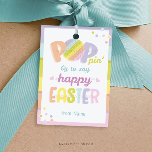 Pop It Easter Tags Printable