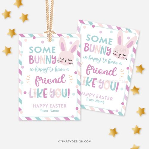 friend easter tags - some bunny is happy to have a friend like you
