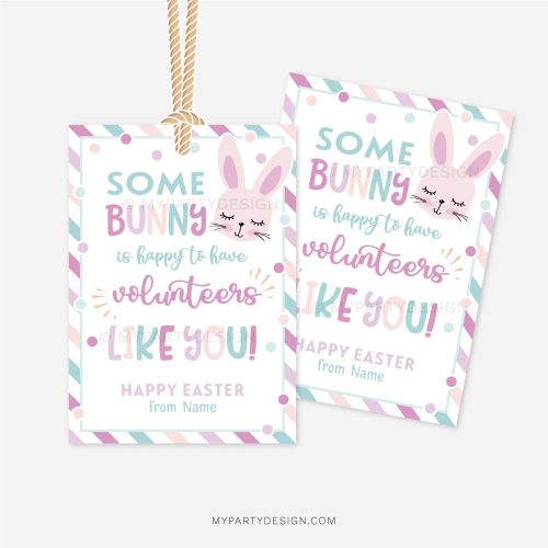 volunteer easter tags for volunteer appreciation gifts
