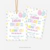 pastel color Easter tags that read "Just a little Easter treat for you to say Thank you for all you do! We appreciate you!"