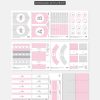 printable grey and pink elephant baby shower printables for girl baby shower decoration