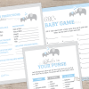 blue elephant baby shower games