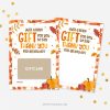 fall thank you gift card holder for thanksgiving or teacher appreciation gifts