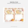 printable fall thank you gift card holder for thanksgiving or teacher appreciation gifts