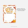 fall gift card holder that reads just a little gift for you to say thank you for all you do