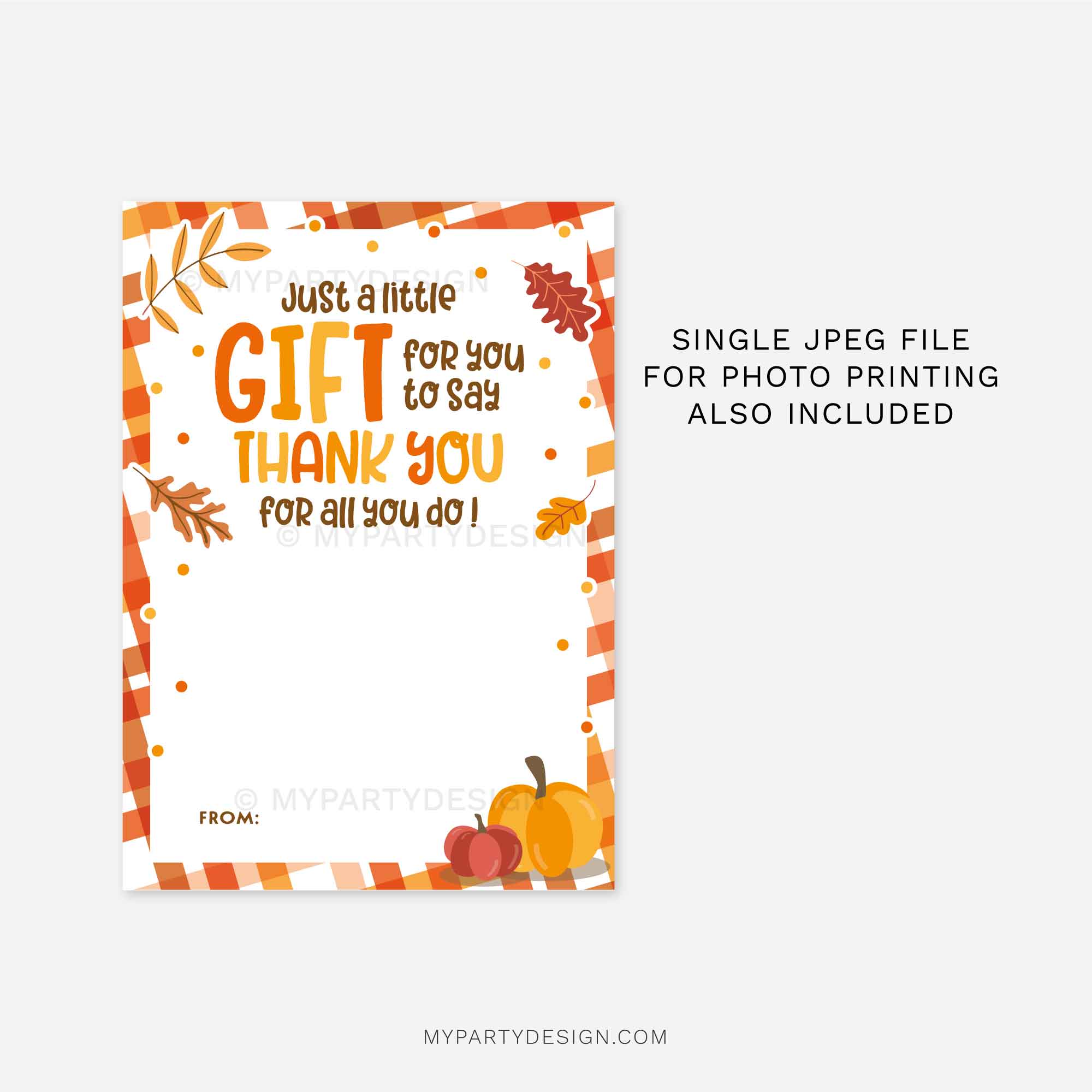 FALL-GIFT-CARD-HOLDER-GIFT-TO-SAY-THANK-YOU-00C fall gift card holder that reads just a little gift for you to say thank you for all you do