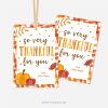 so very thankful for you gift tags in orange and brown colors for fall or thanksgiving gifts
