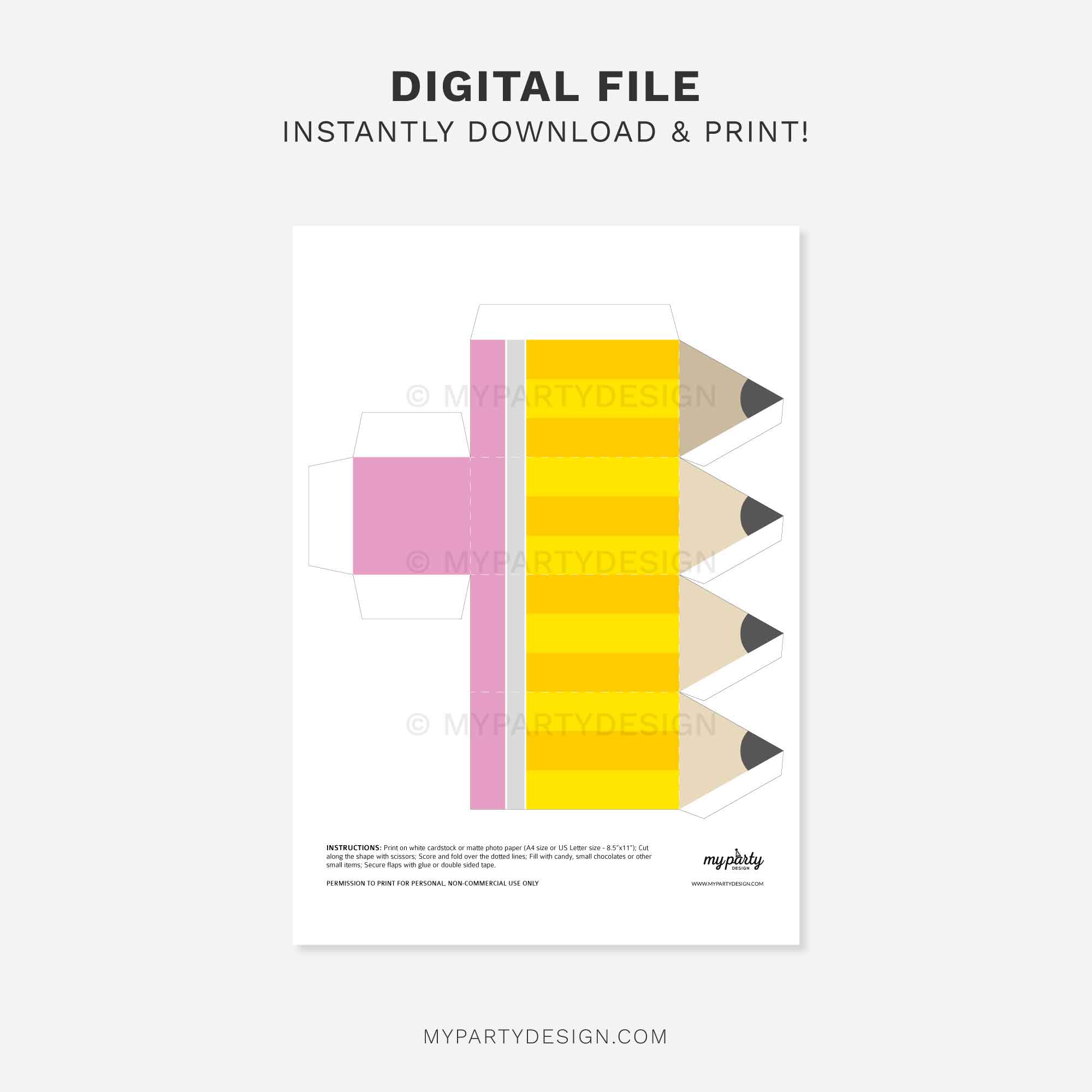 GIFT-BOX-PENCIL-TEMPLATE-00D printable pencil gift box template for teacher appreciation gifts