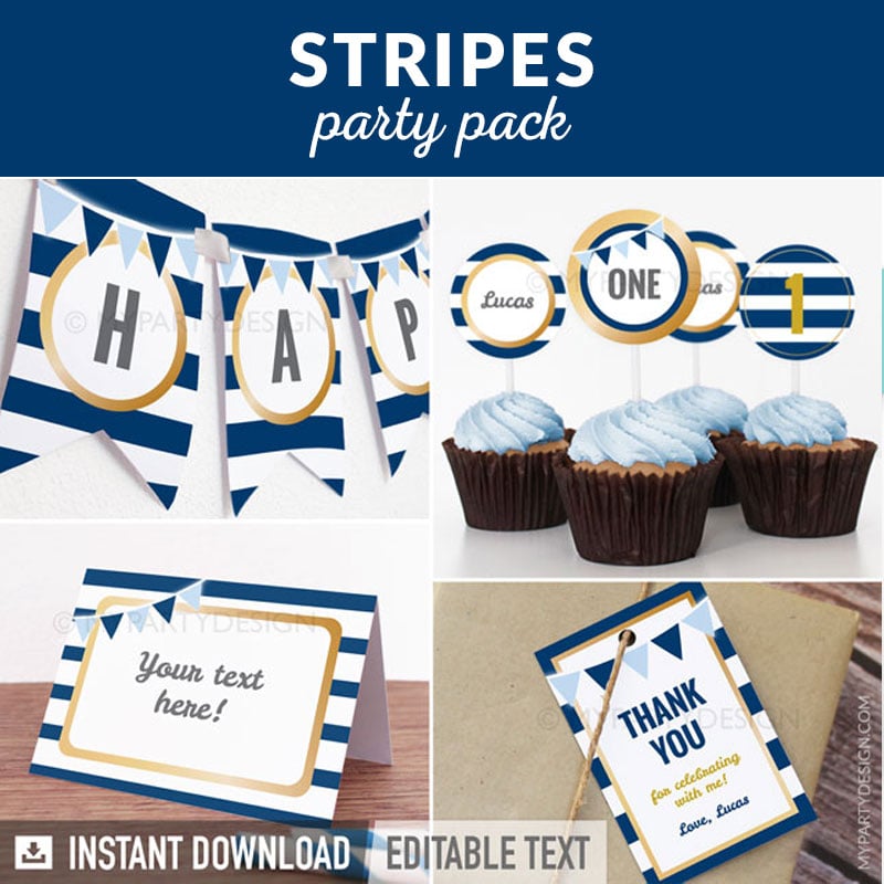 GOLDNAVY_STRIPES_BDAY_PARTY-00 blue stripes party decoration printables
