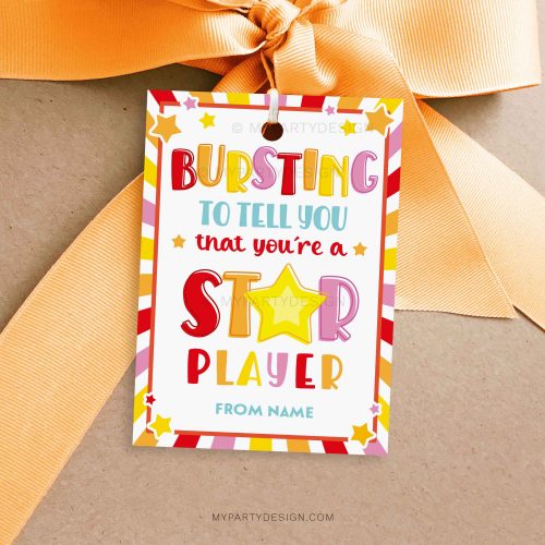 star player tag for sports good luck gifts