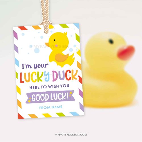 I'm your lucky duck gift tag for good luck gifts
