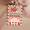 popcorn season team gift tag for cheer, dance or sports team gifts