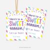 here's to a sweet season gift tags for sports, dance or cheer team gifts