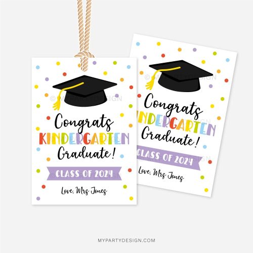 kindergarten graduation gift tags for graduates