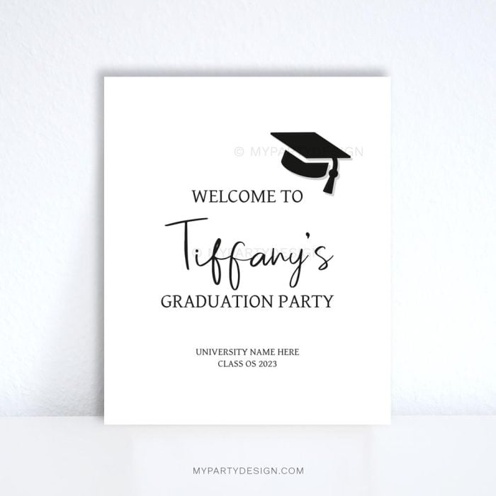graduation welcome sign printable