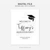GRADUATION-SIGNS-WELCOME-00B printable graduation welcome sign template