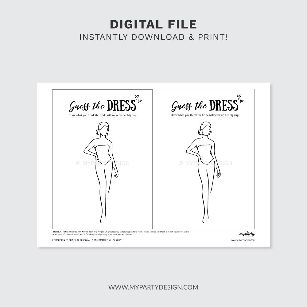 GUESS-THE-DRESS-BRIDAL-SHOWER-GAME-00D printable guess the dress bridal shower game template