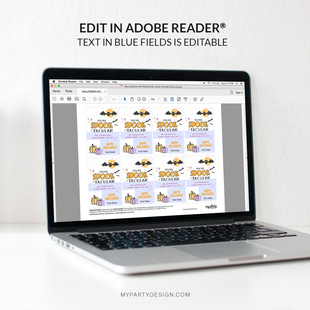 HALLOWEEN-APPRECIATION-TAGS-SPOOKTACULAR-00D editable you're spooktacular halloween tags for appreciation gifts