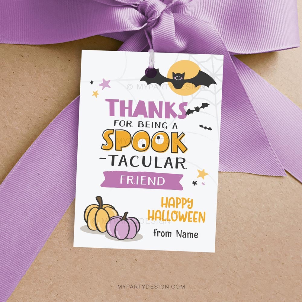 HALLOWEEN-APPRECIATION-TAGS-SPOOKTACULAR-FRIEND-00A Spooktacular friend Halloween tags for Halloween class gifts