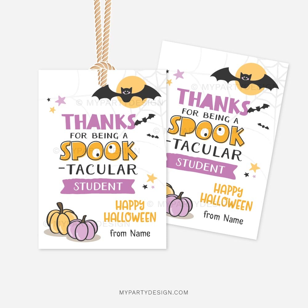 HALLOWEEN-APPRECIATION-TAGS-SPOOKTACULAR-STUDENT-00B thanks for being a Spooktacular student Halloween tags