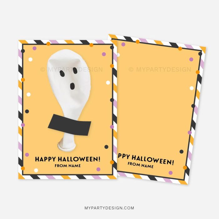 Halloween balloon gift idea for non-candy class gifts