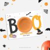 Halloween playdough cards for non candy halloween gifts