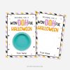 Halloween play dough cards for non candy halloween gifts