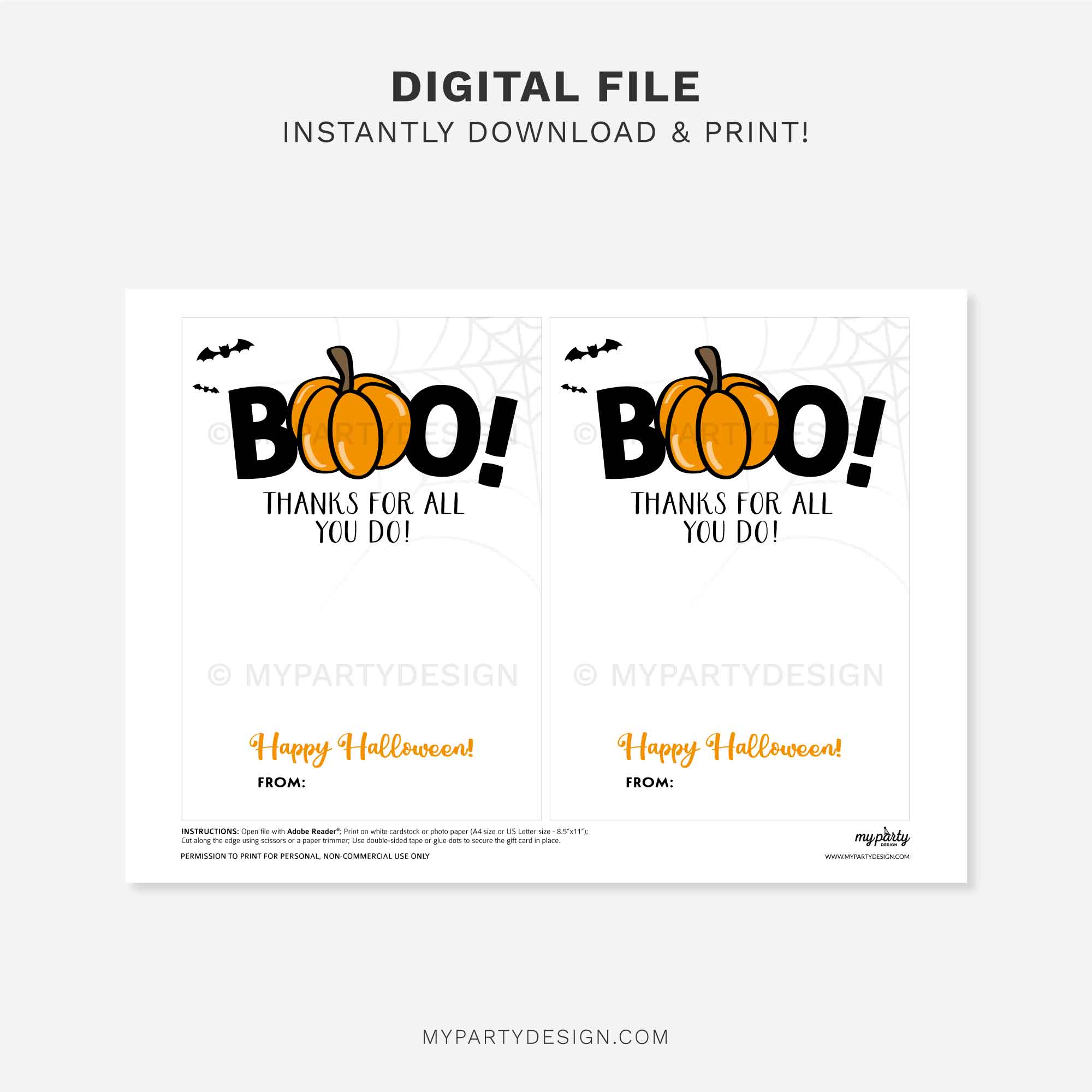 HALLOWEEN-GIFT-CARD-HOLDER-BOO-THANKS-00B printable boo! thanks for all you do Halloween gift card holder