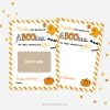 thanks for being so faBOOlous Halloween appreciation gift card holder in orange colours