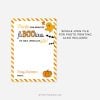 thanks for being so faBOOlous Halloween gift card holder with ghost. illustrations in orange colours