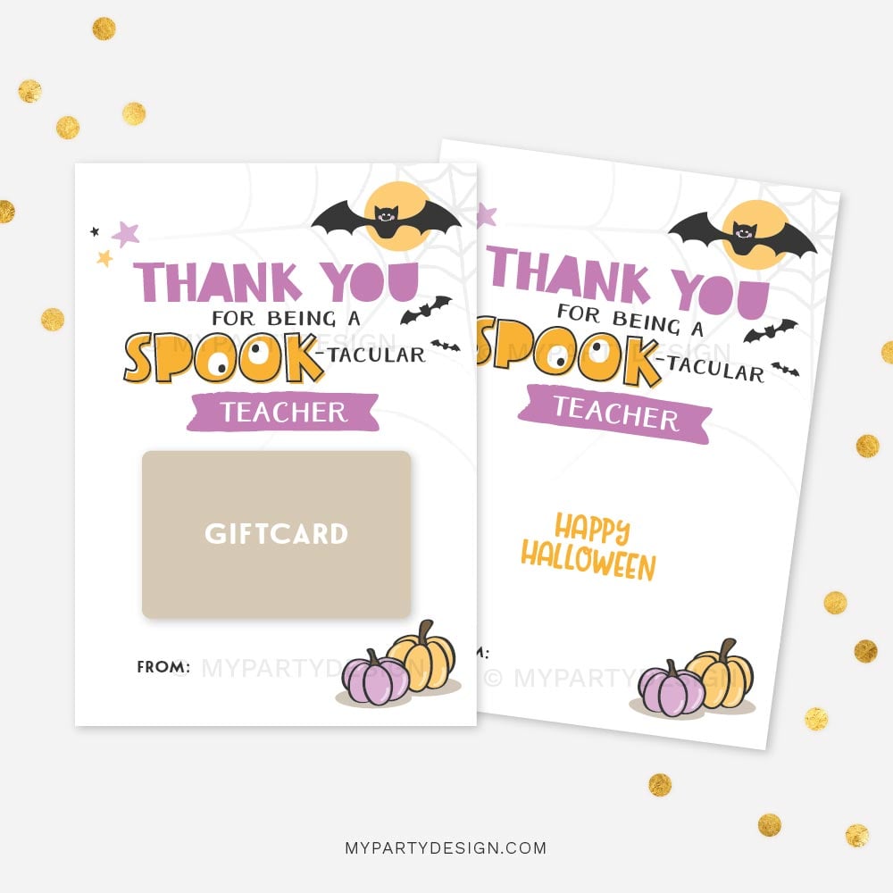 HALLOWEEN-GIFT-CARD-HOLDER-SPOOKTACULAR-TEACHER-00A spooktacular teacher halloween gift card holder for teacher appreciation