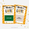 thanks a latte Halloween gift card holder for coffee appreciation gifts