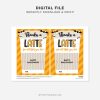 printable thanks a latte Halloween gift card holder for teacher gifts